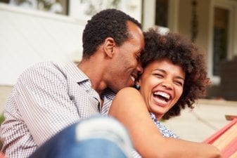 middle age blac kcouple enjoying their weekend