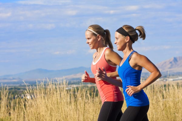 Two Women Out For A Jog