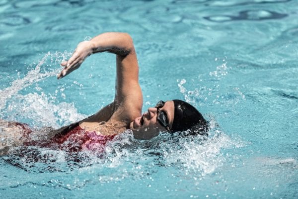 Freestyle Swimmer in Action