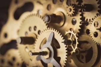 Gears and Cogs Representing the Many Joints