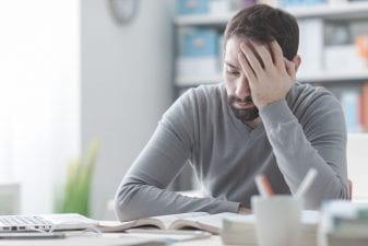 A man suffering from chronic fatigue syndrome