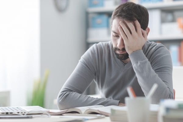 A man suffering from chronic fatigue syndrome