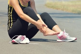 Young woman with post traumatic arthritis ankle