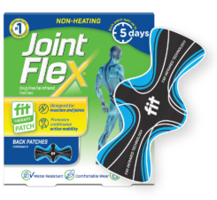 Fit® Therapy Back Patches box and patch