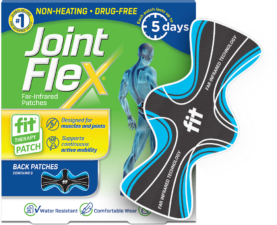 Fit® Therapy Back Patches box and patch